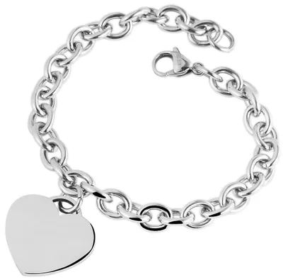 Produktbild von Akzent Kettenarmband aus Edelstahl in silberfarbig