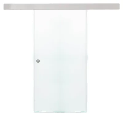 Produktbild von HOME DELUXE - Glasschiebetür SAPHIR - Milchglas 205 x 105 cm, inkl. Gleitschiene und Zubehör I Glastür Wohnungstür Innentür