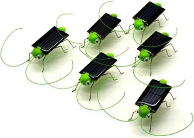 Obrázok produktu pre Solar Powered Grasshopper 5 kusov v balení od YIDEA