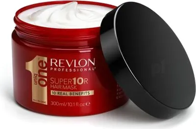Produktbild von Revlon UniqOne All in One Hair Mask, 300 ml, Frauen, Alle Haare, beschädigtes Haar, trockenes Haar, Alle Farben, Anti-Frizz, Nährend, Reparatur, Revitalisierend, Glanz, Glättend, Verstärkung, Glyzerin, Panthenol