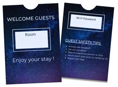 Productafbeelding van Hotelsleutelhangers met omslagen, 1000 stuks