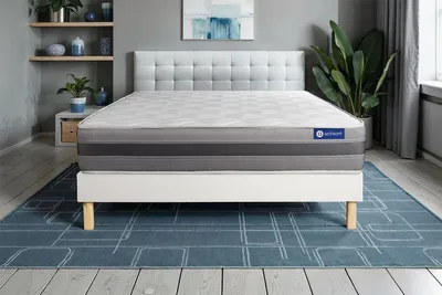 Produktbild von Actiflex relax matratze 160x195cm + Bettgestell mit lattenrost , Härtegrad 3 , Taschenfederkern und Memory-Schaum , Höhe : 24 cm