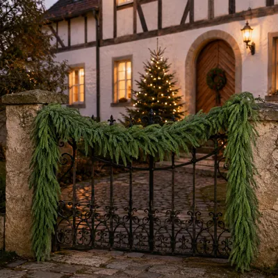 Obrázok produktu pre Umelá smreková girlanda, zelená, dĺžka 2,75 m, 108 vetvičiek