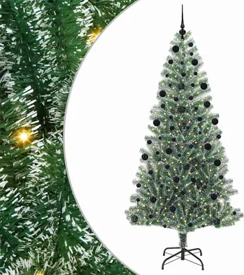 Produktbild von vidaXL Künstlicher Weihnachtsbaum beschneit mit LED Licht 210 cm