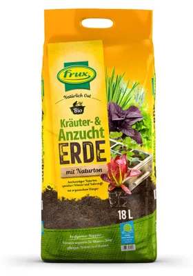 Produktbild von FRUX Kräuter- Anzuchterde 18L Naturton Nährstoffreich