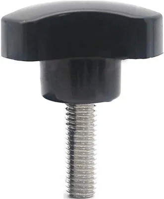 Immagine prodotto di Maniglia a vite M10 - Testa triangolare - Quadrata - Nera - 30 mm