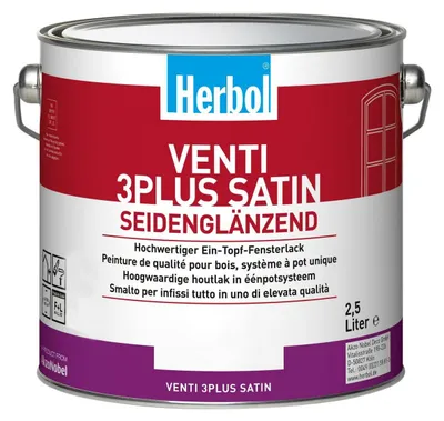 Produktbild von Herbol Venti 3plus Satin RAL 6009 tannengrün 1L Ventilack Lack Fensterlack