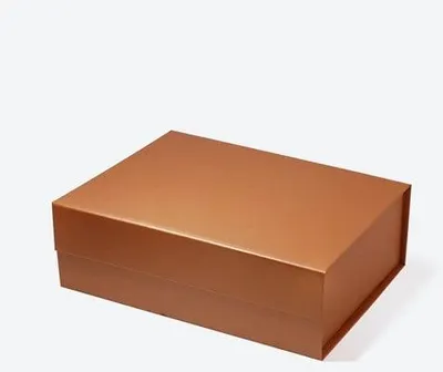 Obrázek produktu pro Magnetická dárková krabička 280 x 210 x 95 mm (vnější rozměry) Měděná barva Elegantní Jako dárek