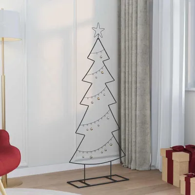Immagine prodotto di Maison Exclusive - Albero di Natale in metallo, nero, 150 cm, acciaio