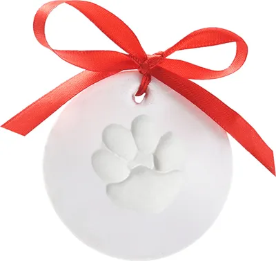Produktbild von 2-teiliges Pfotenabdruck-Set für Hunde/Katzen, DIY-Hängeornament mit Haustierpfotenabdruck, mit Anpassungswerkzeugen und Präsentationsständer, Tonpfotenabdruck-Andenkenset
