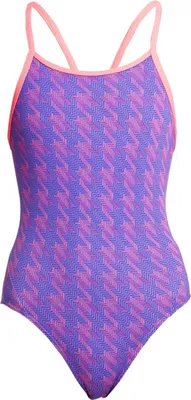 Produktbild von Funkita Badeanzug Mädchen Tetris Time schnelltrocknend und chlorresistent, Kinder Größen:164