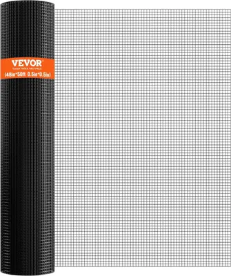 Obrázek produktu pro Kovové pletivo, 48'' x 50' pozinkovaná drátěná síť v roli, drátěná síť o tloušťce 19 pro oplocení kurníku, vinylová kovová drátěná síť pro oplocení kurníku, oplocení pro králíky a hady, oplocení pro drůbež