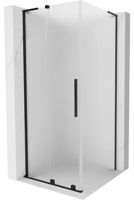 Obrázek produktu pro Mexen Velar L Sprchový kout posuvný 120 x 120 cm, matné sklo, černá - 871-120-120-33-70