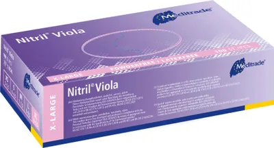 Produktbild von Meditrade - Einmalhandschuhe Nitril Violia - violett - Größe XL - 100 Stück