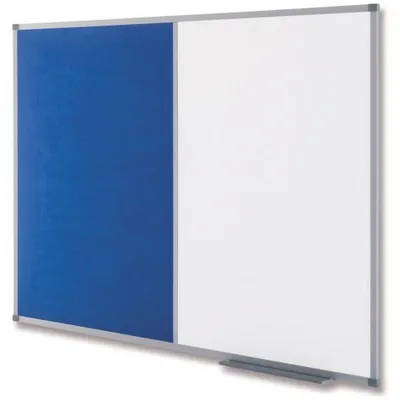Productafbeelding van NOBO Combinatietafel, wit frame/vilt, afmetingen: (breedte) 1.200 x (hoogte) 900 mm