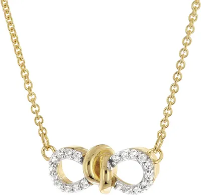 GLIZZ GL8336 Damen-Halskette Unendlichkeit Gold 333/8K Zirkonia-Collier 1