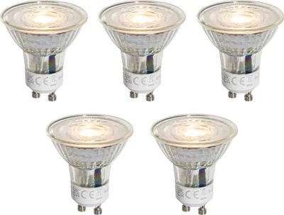 Produktbild von LUEDD 5er-Set GU10 50mm Dimmbare LED-Glühbirnen Klar 4,5W 365 lm 2700K