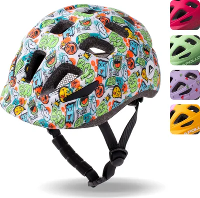 Produktbild von Apollo Kinder Fahrradhelm, Helm für Kinder & Jugendliche, Multisport Helm - Monsta Mania - M (51-56 cm)