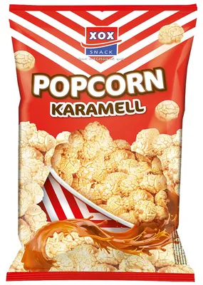 Image de XOX Popcorn sucré caramel croustillant et tendre avec une fine note de caramel 200g