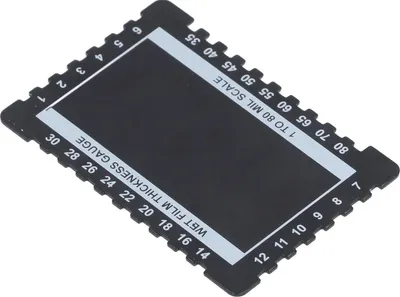 Image de Jauge d'épaisseur de film humide, Peigne, Jauge multifonctionnelle en alliage d'aluminium pour revêtements, Facile à utiliser, Taille compacte, Léger