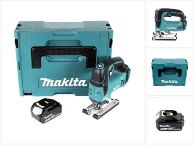 Zdjęcie produktu dla Akumulatorowa wyrzynarka szablasta Makita DJV 182 T1J 18V bezszczotkowa + 1x akumulator 5,0Ah + Makpac - bez ładowarki