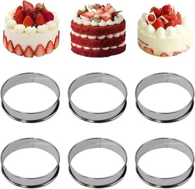 Produktbild von Crumpet Ringe 6 Stück - Edelstahl, Antihaftbeschichtung, 8,5 cm
