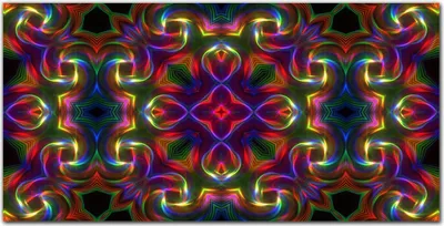 Produktbild von Coloray - Bild aus Glas - Glasbilder - 100 x 50 cm - Dekoration Wohnzimmer Wanddekoration Gehärtetes Glas Küche Glasblock mit Bild - Psychedelische Illusion