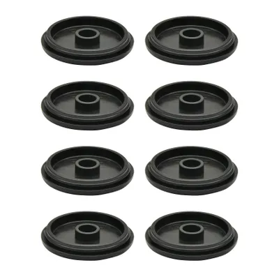 Produktbild von WAGNER QuickClick® Kunststoffgleiter robust BLACK - 8er-Set Ersatzgleiter Ø 40 mm - für Basis Ø 40 mm - DE Ware - 15826800