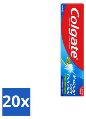 Immagine prodotto di 20 tubetti di dentifricio Colgate Maximum Cavity Protection - 100 ml - Confezione  - 20 pezzi