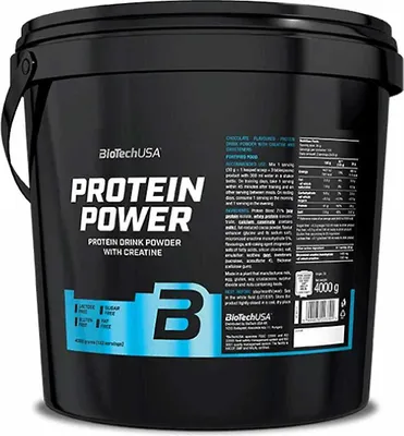 Produktbild von BioTech USA | Protein Power | Whey + Soy Protein Mix Strawberry and Banana