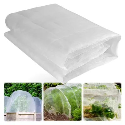 Produktbild von 3 x 10m Gemüseschutznetz, 60 Maschen Gemüsenetz, Garten Insektenschutznetz, 0,8mm feines Gartennetz, Gewächshaus- und Obstgarten Insektennetz, Pflanzenschutznetz für Pflanzen, Gemüse, Blumen, Obst