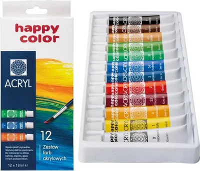 Produktbild von ACRYLFARBEN-SET 12 FARBEN x 12 ml 7385