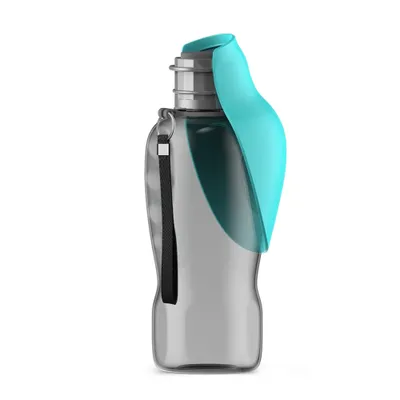 Produktbild von Hundetrinkflasche 800 ml – Tragbar mit Napf, auslaufsicher, ideal für Reisen – Grün