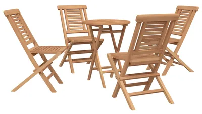 Obrázek produktu pro vidaXL Zahradní set, 3 kusy, hnědá barva, masivní teakové dřevo