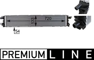 Produktbild von MAHLE Ladeluftkühler CIR 13 000P mitte für VW Golf VII Schrägheck (5G1, BQ1, BE1, BE2)