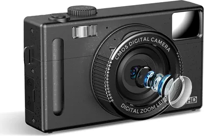 Produktbild von Andoer 1080P Kompakte Digitalkamera Videocamcorder 48 MP 3,0-Zoll-TFT-LCD-Bildschirm Autofokus 16-facher Digitalzoom Weihnachtsgeschenk fuer Kinder, Teenager, Freunde