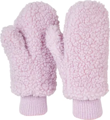 Produktbild von styleBREAKER Damen Winter Fäustlinge in Teddyfell Optik, warme Handschuhe, Thermo-Fleece Futter, Strickhandschuhe 09010044