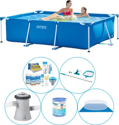 Obrázek produktu pro Rámový bazén Intex Rechteckig 220x150x60 cm - 6-ti členný - Pool Combi Deal
