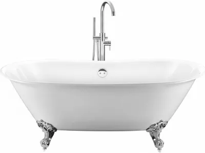 Produktbild von Freistehende Badewanne mit Füßen SURRY HILLS Adlerfüße CHROM 165 cm