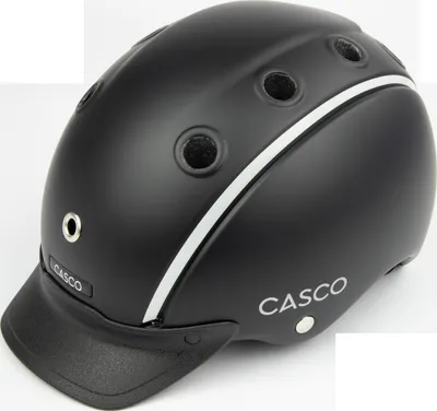 Produktbild von CASCO Choice Essential Prime Black Kinderreithelm, Farbe:schwarz matt, Größe:50-52 cm