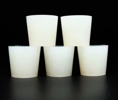 Produktbild von Silikon Stopfen 38/31mm x 5 Stk. Konischer Silikonstopfen, Silikon Pfropfen