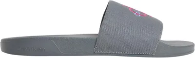 Zdjęcie produktu dla Sandały do kąpieli damskie Calvin Klein Ess Slide Cv z monogramem, kolor szary (Turbulence/Pink)