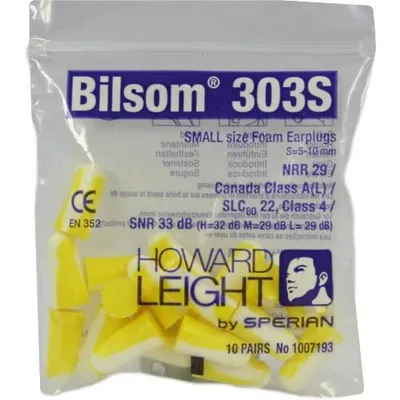 Produktbild von Howard Leight Bilsom 303 Gehörschutzstöpsel Gr. S, 20 St. Ohrstöpsel