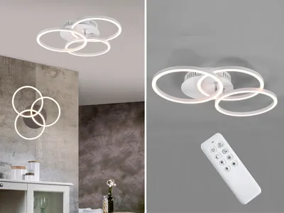 Obrázek produktu pro Reality Circle LED stropní světlo 27W stmívatelné bílé matné CCT nastavitelná barva světla noční světlo