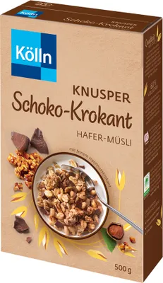 Produktbild von Kölln Müsli Knusper Schoko-Krokant, 8x450g
