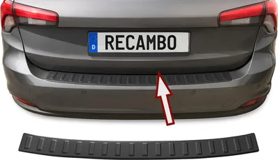 Image de Protection de seuil de chargement en ABS adaptée à la Fiat Tipo Break | Années de construction à partir de 2015 | avec rebord