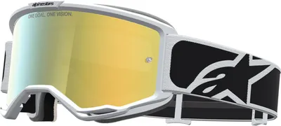 Produktbild von Alpinestars Vision 5 Rora Mirror Motocross Brille, schwarz/weiß, Einheitsgröße