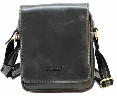 Produktbild von Herren Ledertasche Umhängetasche Schultertasche Braun Schwarz Echtleder Italien Black