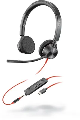 Immagine prodotto di POLY 3325 Auricolare Cablato A Padiglione Musica e Chiamate USB tipo-C Nero