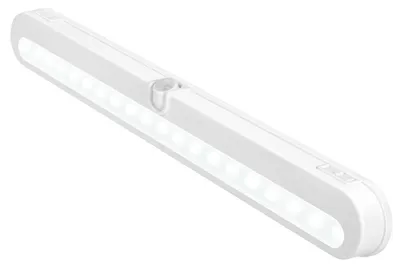 LED Bewegungsmelder Licht 35,5 cm, 20 LEDs, batteriebetrieben, Weiß